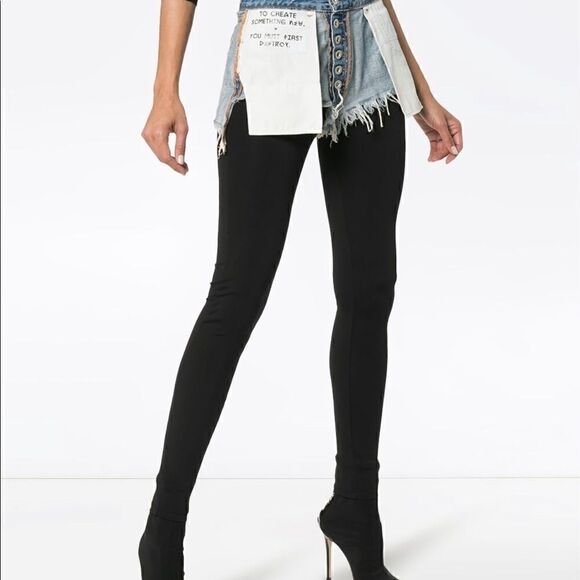 Unravel Project Reverse Short Cotton Leggings (26) - Picture 12 of 13